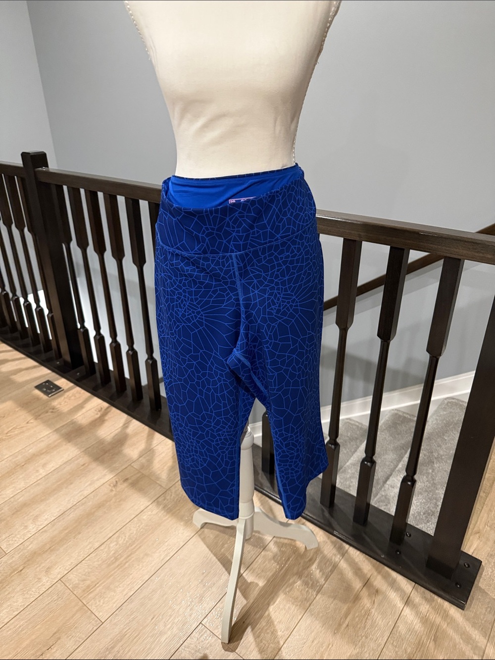 New Balance Blue Athletic Cropped Leggings Plus 3X